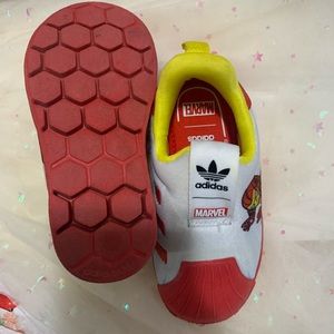 Adidas toddler x superhero iron man shoes